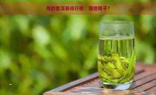 用的普洱茶排行榜：哪些牌子？