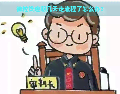 微粒贷逾期几天走流程了怎么办？