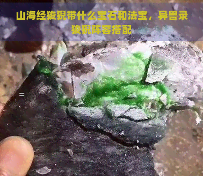 山海经狻猊带什么宝石和法宝，异兽录狻猊阵容搭配