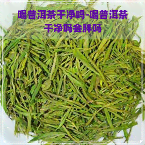 喝普洱茶干净吗-喝普洱茶干净吗会胖吗