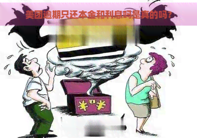 美团逾期只还本金和利息吗是真的吗？