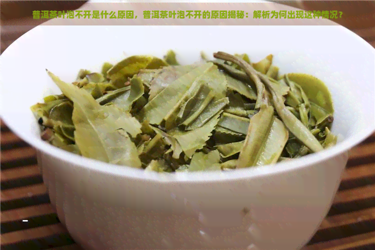 普洱茶叶泡不开是什么原因，普洱茶叶泡不开的原因揭秘：解析为何出现这种情况？