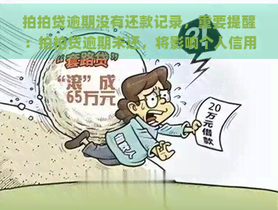 逾期没有还款记录，重要提醒：逾期未还，将影响个人信用记录！