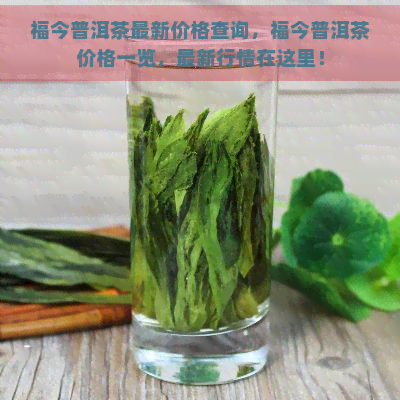 福今普洱茶最新价格查询，福今普洱茶价格一览，最新行情在这里！