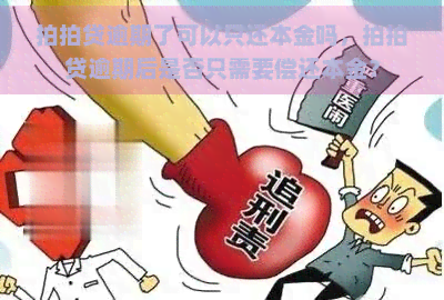 逾期了可以只还本金吗，逾期后是否只需要偿还本金？