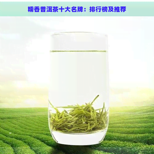 糯香普洱茶十大名牌：排行榜及推荐