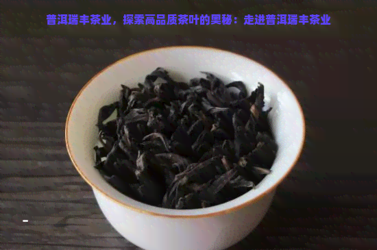 普洱瑞丰茶业，探索高品质茶叶的奥秘：走进普洱瑞丰茶业