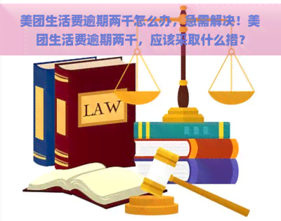 美团生活费逾期两千怎么办，急需解决！美团生活费逾期两千，应该采取什么措？