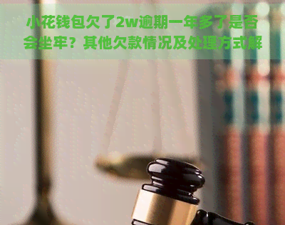 小花钱包欠了2w逾期一年多了是否会坐牢？其他欠款情况及处理方式解析