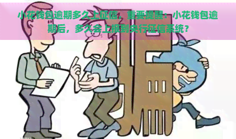 小花钱包逾期多久上，重要提醒：小花钱包逾期后，多久会上报到央行系统？